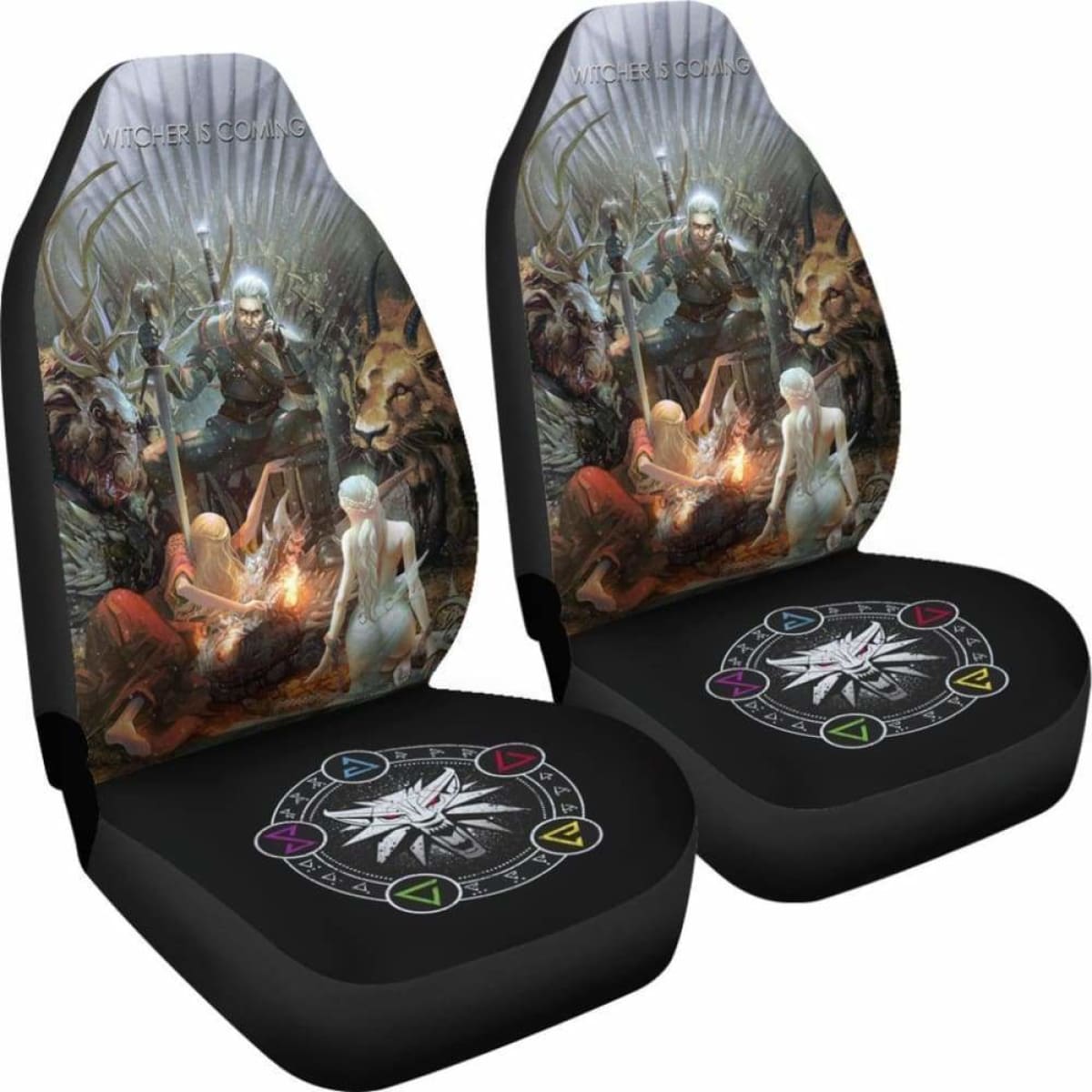 Witcher Is Comming Car Seat Covers Universal Fit 051012