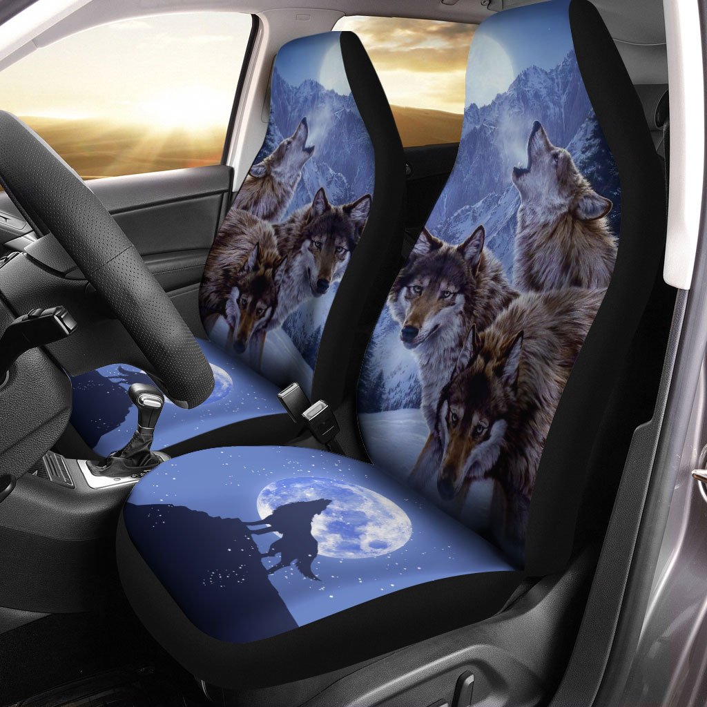Wolf Car Seat Covers Custom Car Interior Accessories