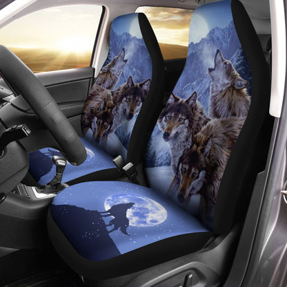 Wolf Car Seat Covers Custom Car Interior Accessories