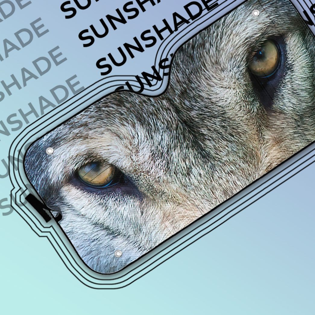 Gearhuman 3D Wolf Eyes Car Sunshade