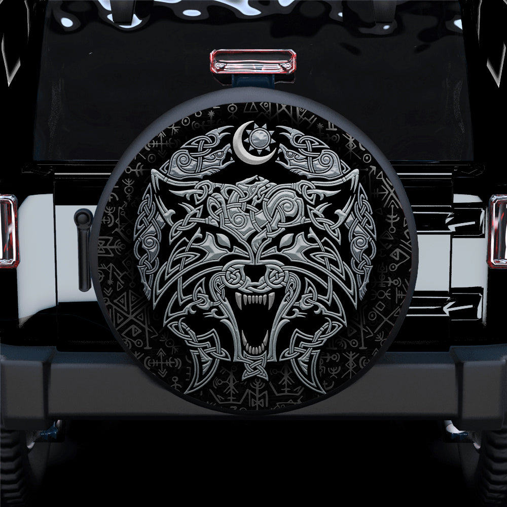 Wolf Viking Jeep Car Spare Tire Cover