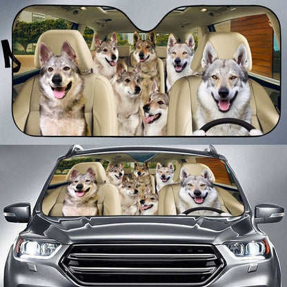 Wolfdog Car All Over Printed 3D Sun Shade