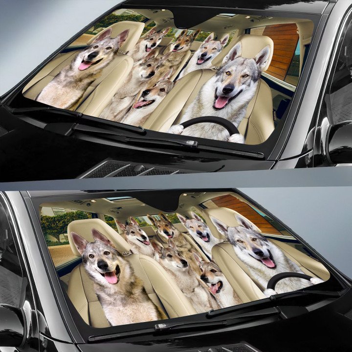 Wolfdog Car All Over Printed 3D Sun Shade