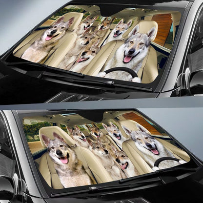 Wolfdog Car All Over Printed 3D Sun Shade