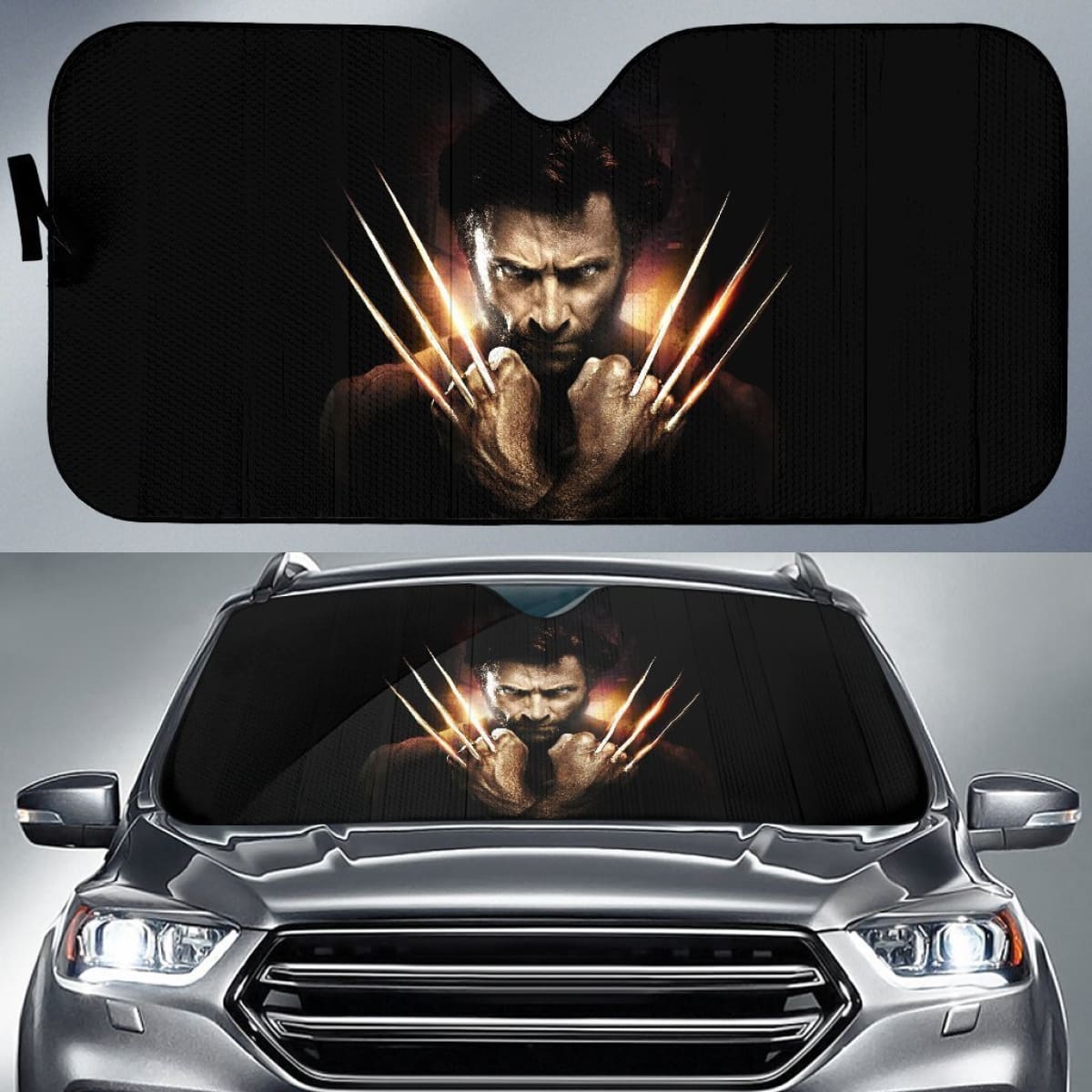 Wolverine Claws Auto Sun Shade Fan Gift Nh07 Universal Fit 111204