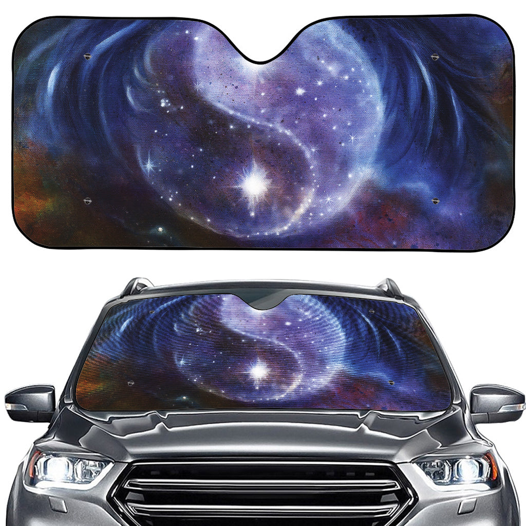 Woman Space Yin Yang Painting Print Car Windshield Sun Shade