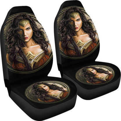 Wonder Woman Art Car Seat Covers Movie Fan Gift H040120 Universal Fit 225311