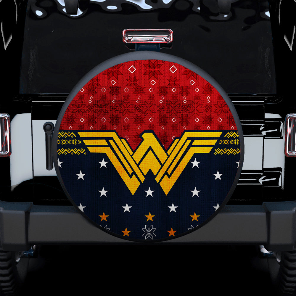 Wonder Woman Christmas Style Car Spare Tire Cover