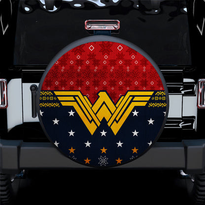 Wonder Woman Christmas Style Car Spare Tire Cover