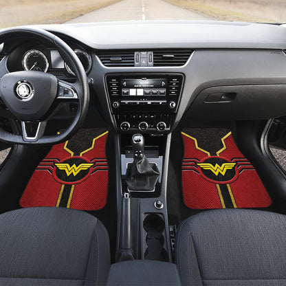 Wonder Woman Logo Car Floor Mats Custom For Fans Ci230112-05a
