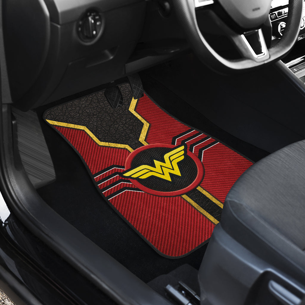 Wonder Woman Logo Car Floor Mats Custom For Fans Ci230112-05a