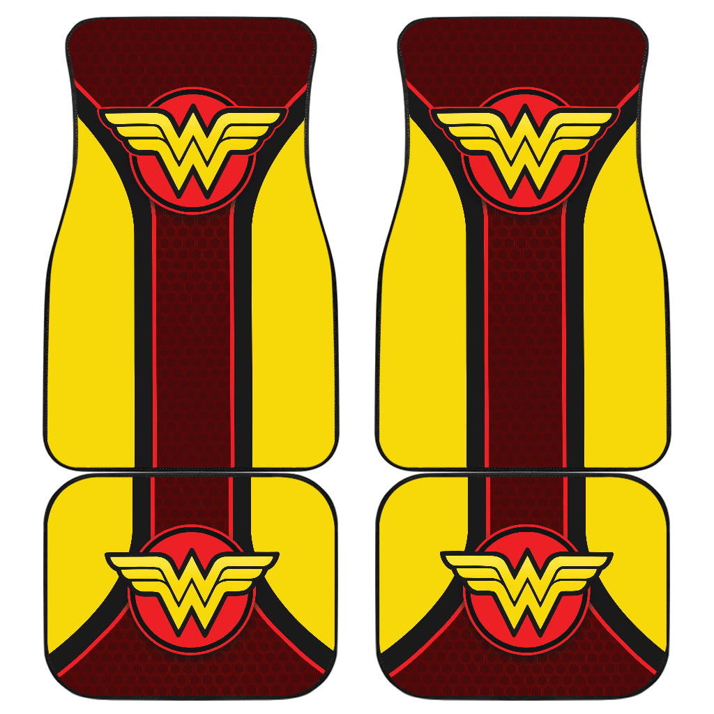 Wonder Woman Logo Car Floor Mats Custom For Fans Ci230105-07a