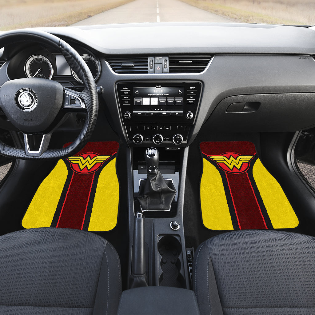 Wonder Woman Logo Car Floor Mats Custom For Fans Ci230105-07a