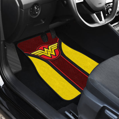 Wonder Woman Logo Car Floor Mats Custom For Fans Ci230105-07a