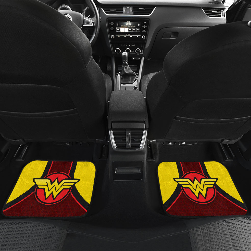 Wonder Woman Logo Car Floor Mats Custom For Fans Ci230105-07a