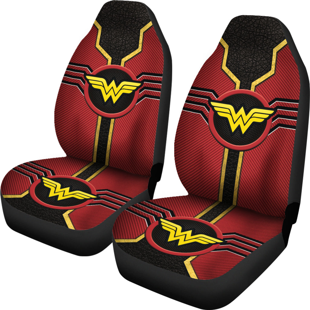 Wonder Woman Logo Car Seat Covers Custom For Fans Ci230109-05