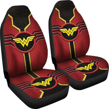Wonder Woman Logo Car Seat Covers Custom For Fans Ci230109-05