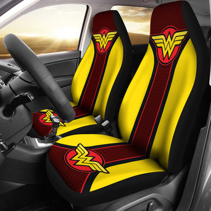 Wonder Woman Logo Car Seat Covers Custom For Fans Ci221230-07