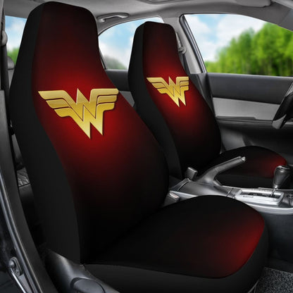 Wonder Woman Logo Car Seat Covers Movie Fan Gift H040120 Universal Fit 225311