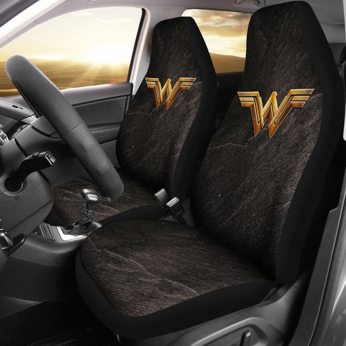 Wonder Woman Logo Dc Comics Car Seat Covers Mn04 Universal Fit 225721