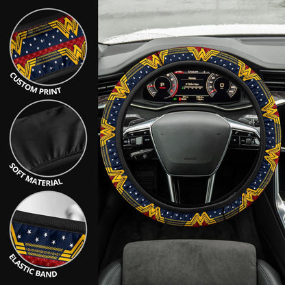 Wonder Woman Premium Custom Car Steering Wheel Cover