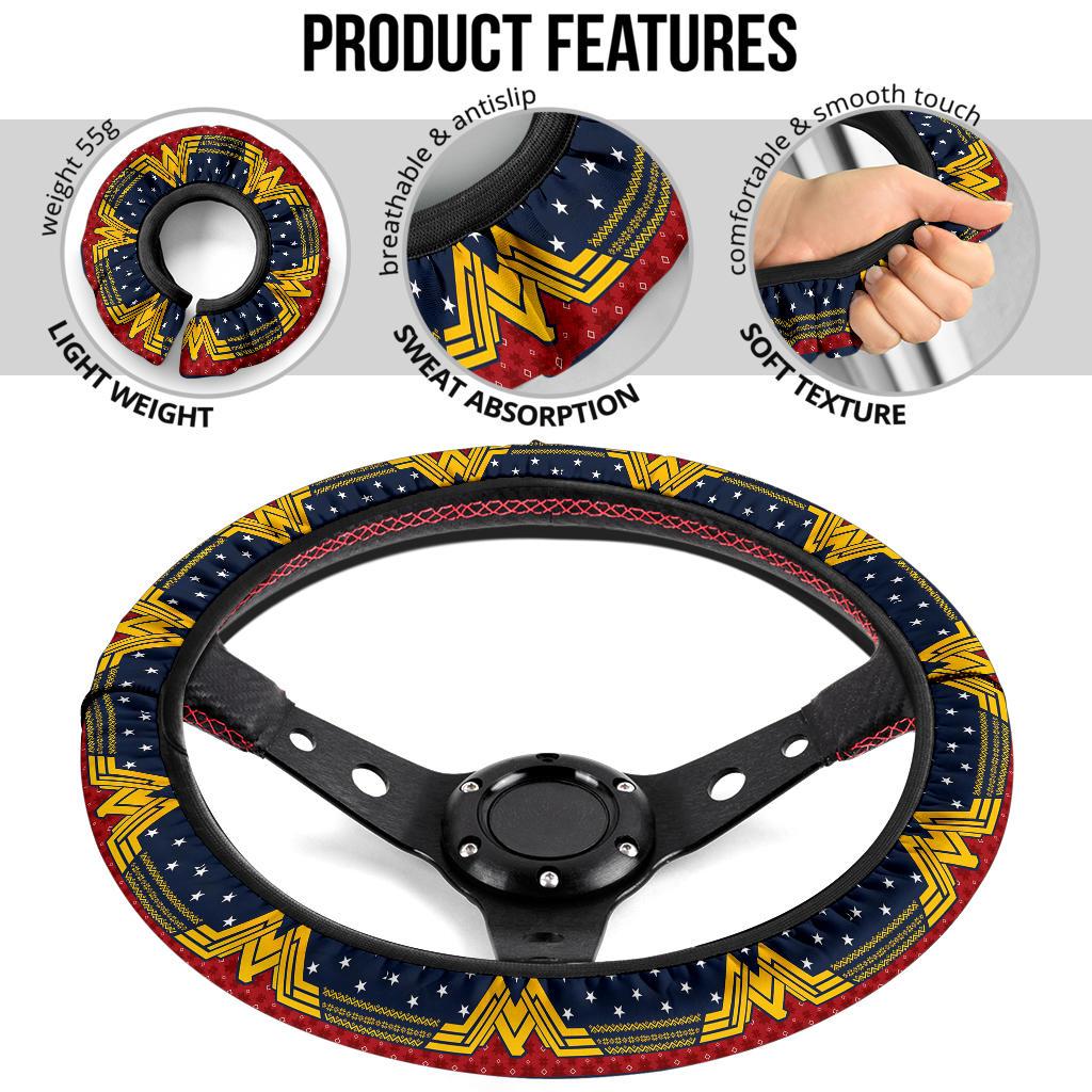 Wonder Woman Premium Custom Car Steering Wheel Cover