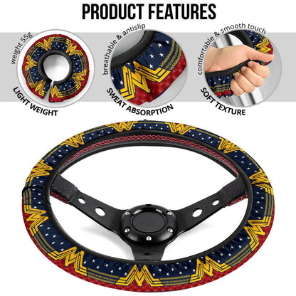 Wonder Woman Premium Custom Car Steering Wheel Cover
