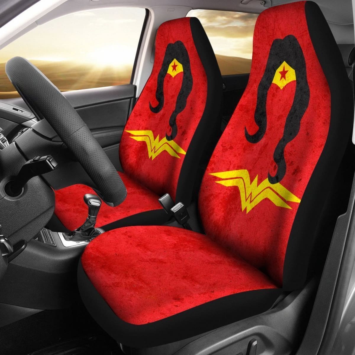 Wonder Woman Symbol Dc Comics Car Seat Covers Mn04 Universal Fit 225721