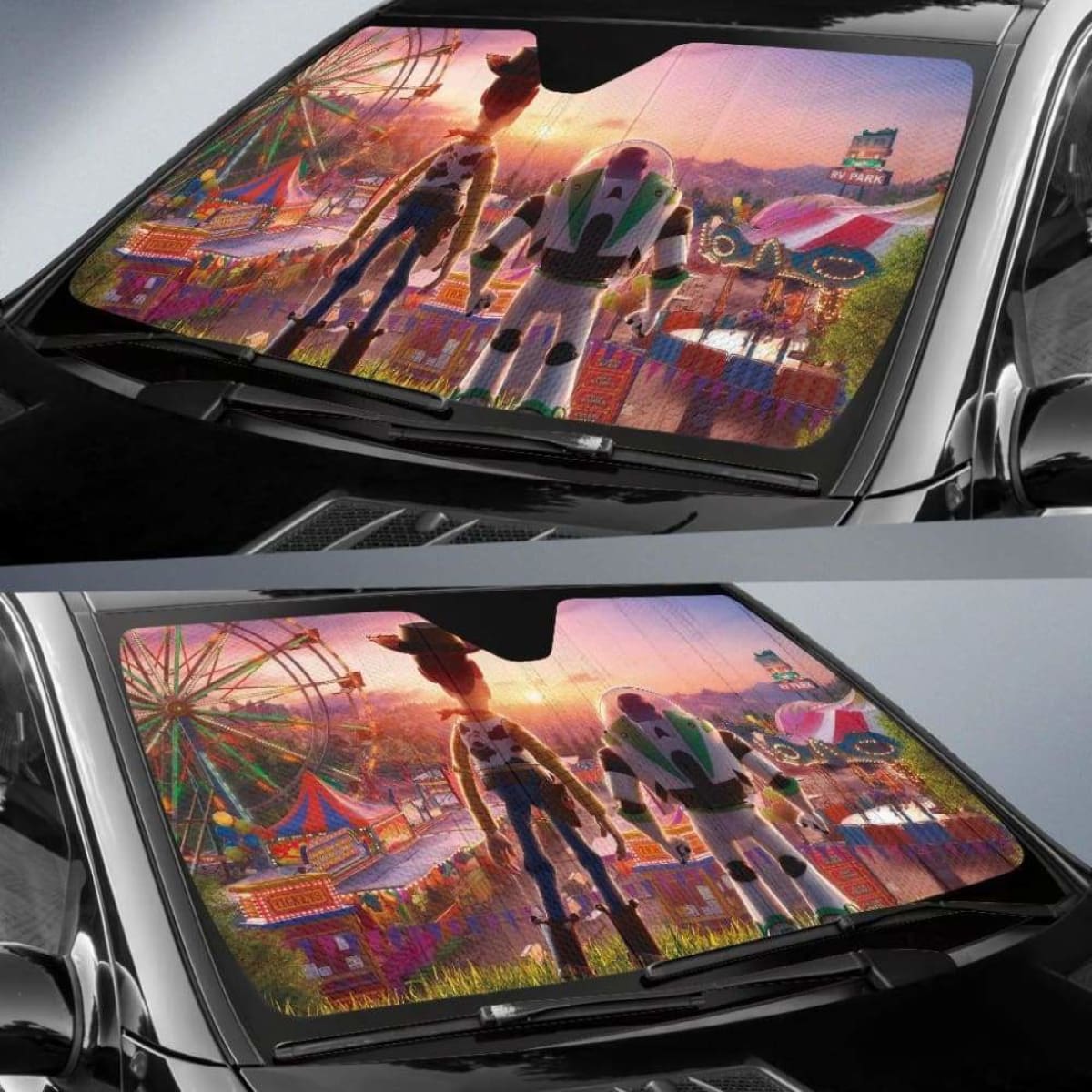 Woody And Buzz Lightyear Car Sun Shades 918b Universal Fit