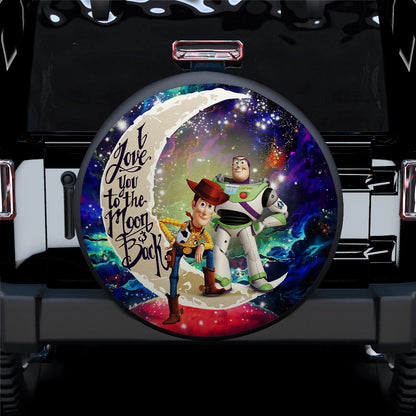 Woody And Buzz Toy Story Love You To The Moon Galaxy Car Spare Tire Cover