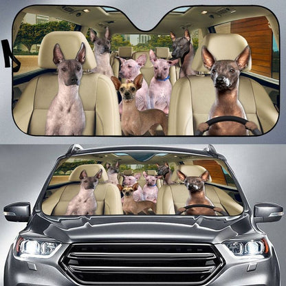 Xoloitzcuintli Car All Over Printed 3D Sun Shade