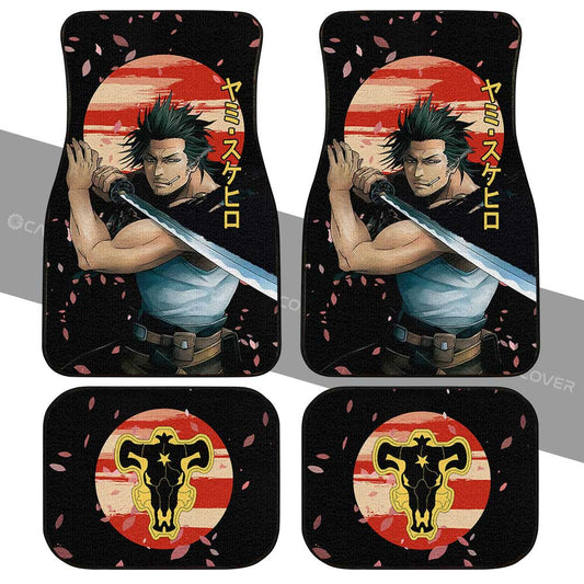 Yami Sukehiro Car Floor Mats Custom Black Clover Anime Car Interior Accessories