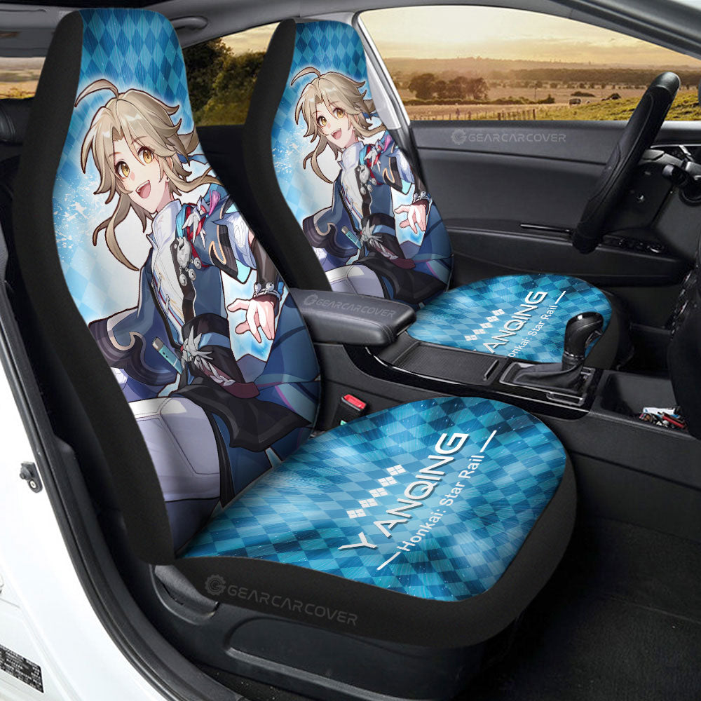Yanqing Car Seat Covers Custom Honkai Star Rail Car Accessories