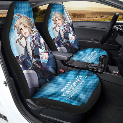 Yanqing Car Seat Covers Custom Honkai Star Rail Car Accessories