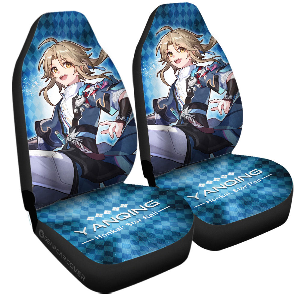 Yanqing Car Seat Covers Custom Honkai Star Rail Car Accessories