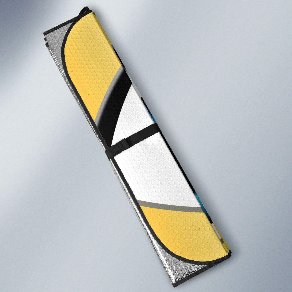 Yellow Cartoon Eyes Car Auto Sunshades
