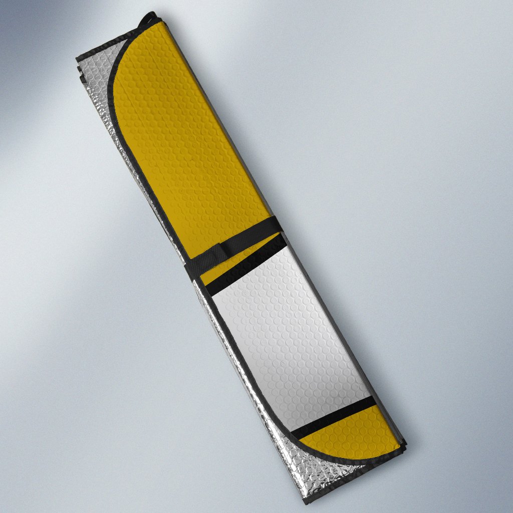 Yellow Curious Car Eyes Sun Shade Custom Car Accessories Funny Gifts