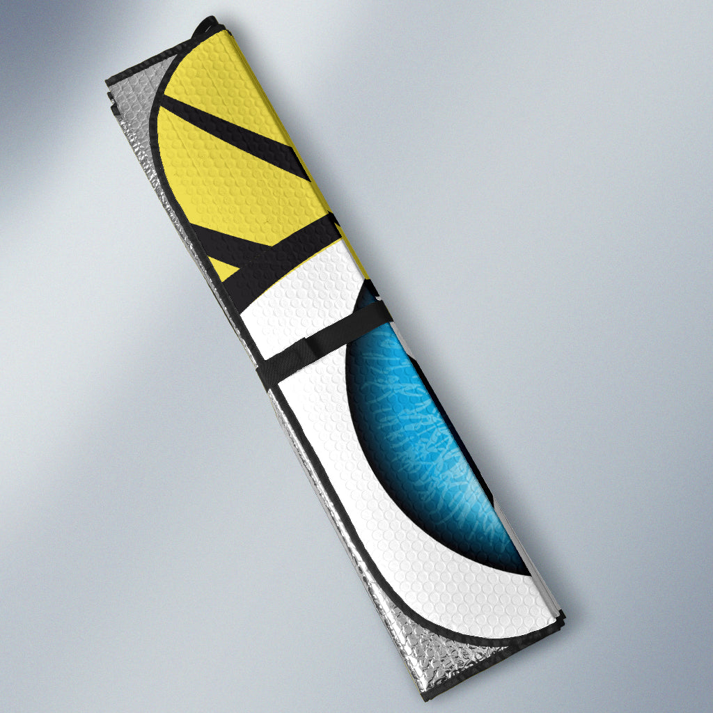 Yellow Cute Eyes Cartoon Auto Sun Shades