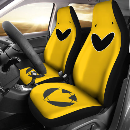 Yellow Dino Thunder Power Rangers Car Seat Covers