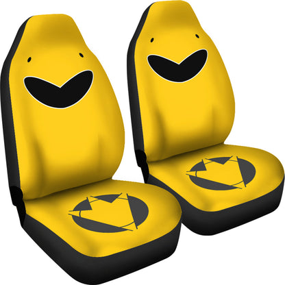 Yellow Dino Thunder Power Rangers Car Seat Covers