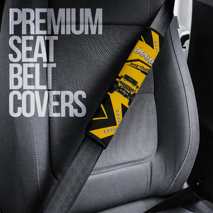 Yellow Jeep Car Seat Belt Cover Custom Car Accessories