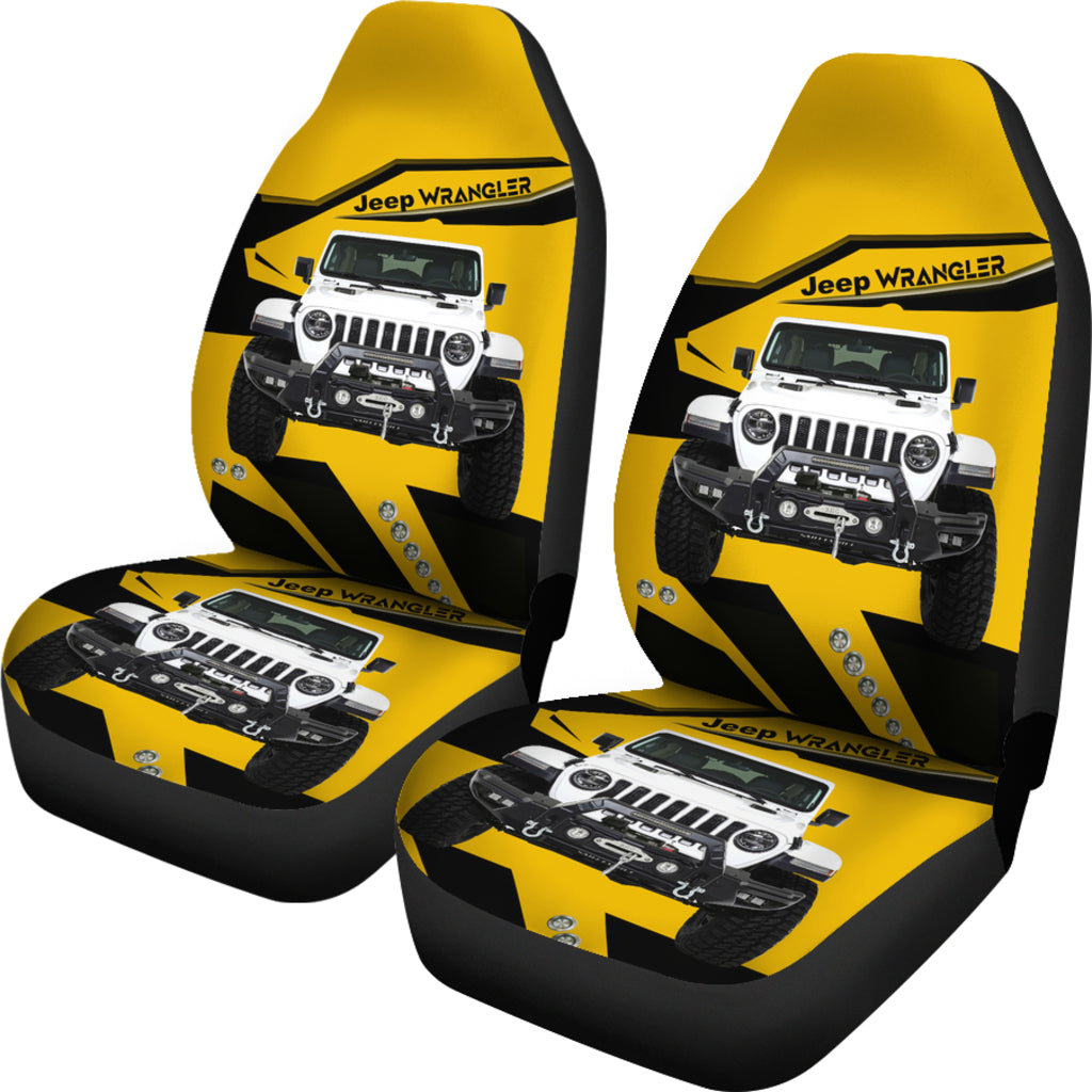 Yellow Jeep Car Seat Covers