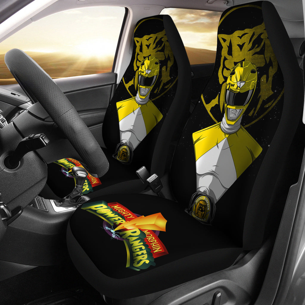 Yellow New Mighty Morphin Power Rangers Car Seat Covers