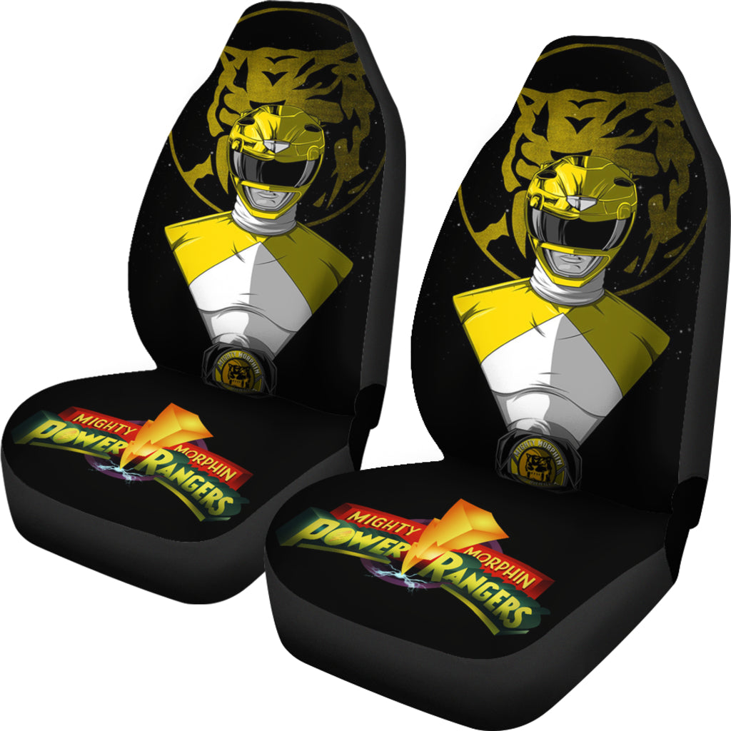Yellow New Mighty Morphin Power Rangers Car Seat Covers