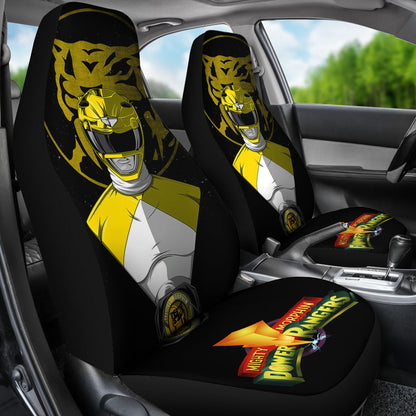 Yellow New Mighty Morphin Power Rangers Car Seat Covers