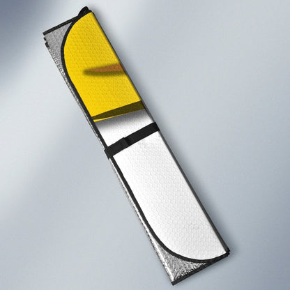 Yellow Unwelcome Car Eyes Sun Shade Custom Car Accessories