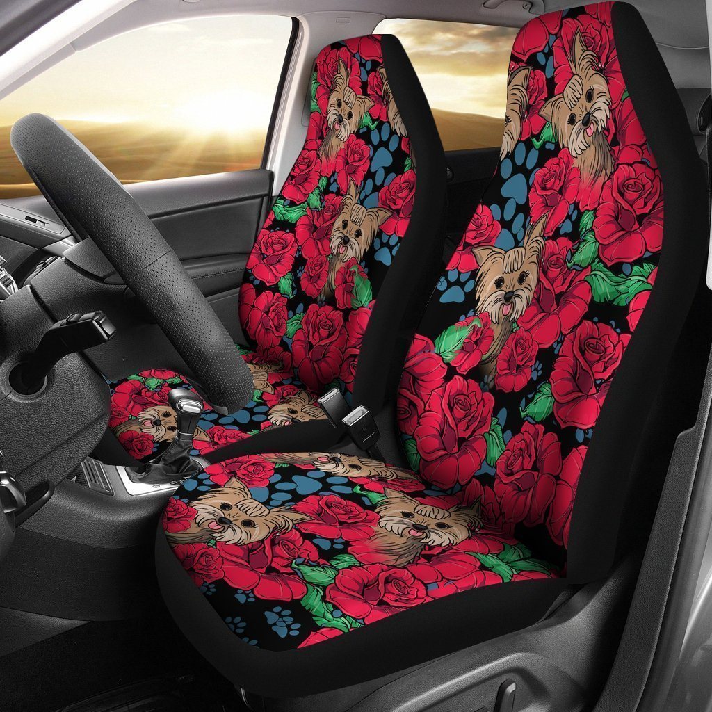 Yorkshire Car Seat Covers Custom Flowers Car Interior Accessories