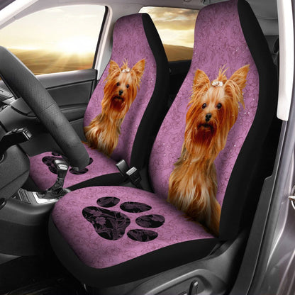 Yorkshire Terrier Car Seat Covers Custom Car Accessories For Dog Lovers