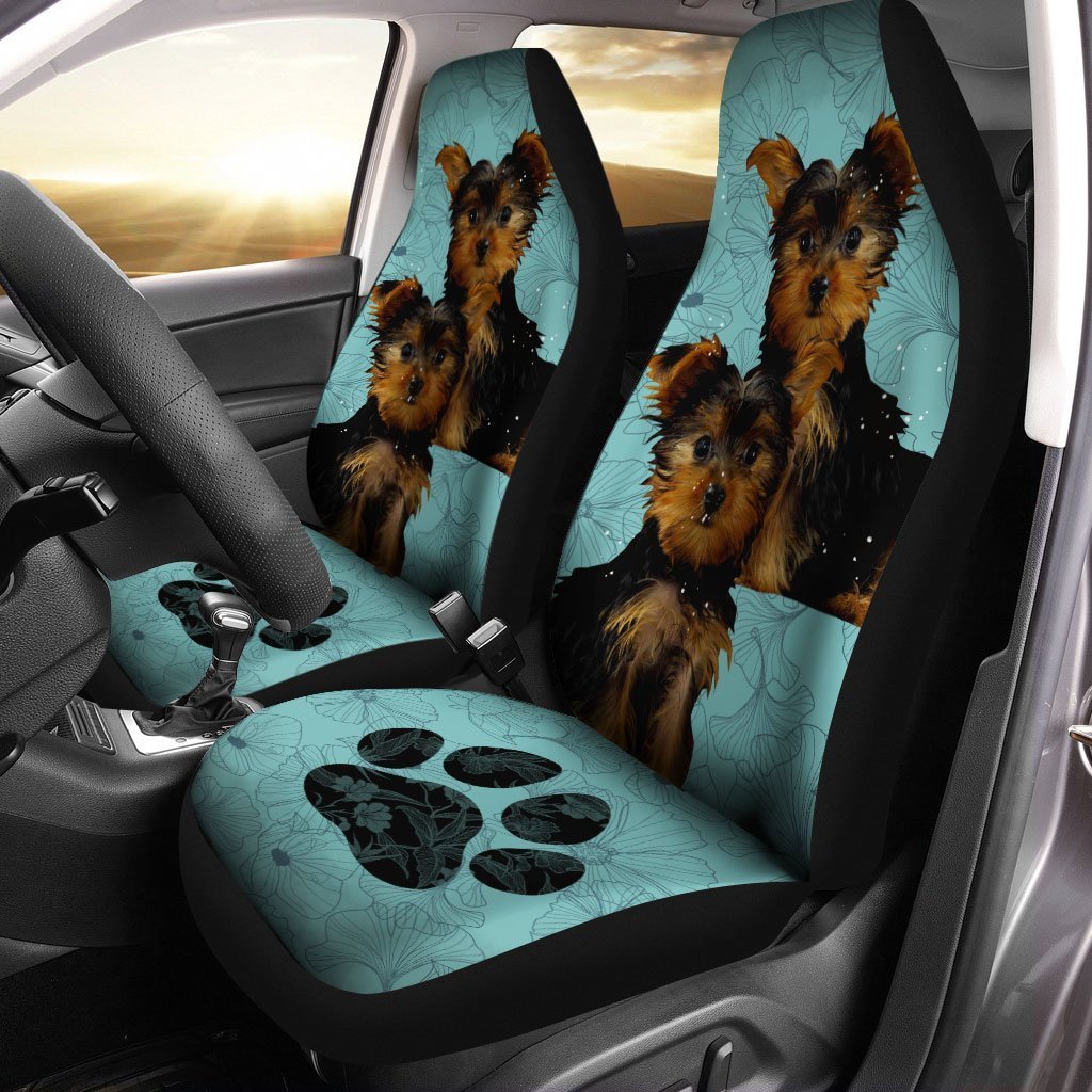 Yorkshire Terrier Car Seat Covers Custom Cool Car Accessories For Dog Lovers
