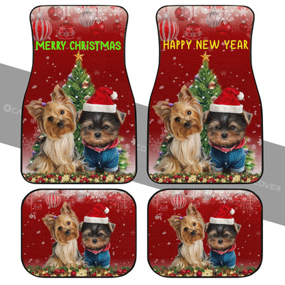 Yorkshire Terriers Dog Car Floor Mats Custom Christmas Car Interior Accessories